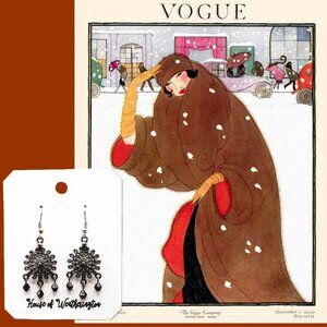 Handcrafted Vintage Inspired Beaded Chandelier Earrings